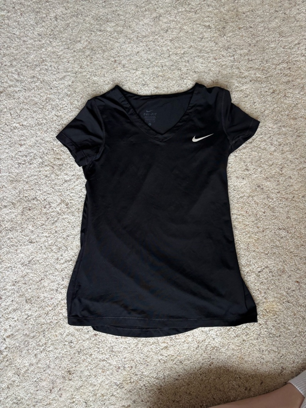 Nike Black Dri-FIT V-Neck Short Sleeve Tee